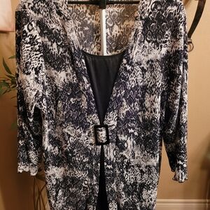 Penningtons Black and White Patterned Tunic